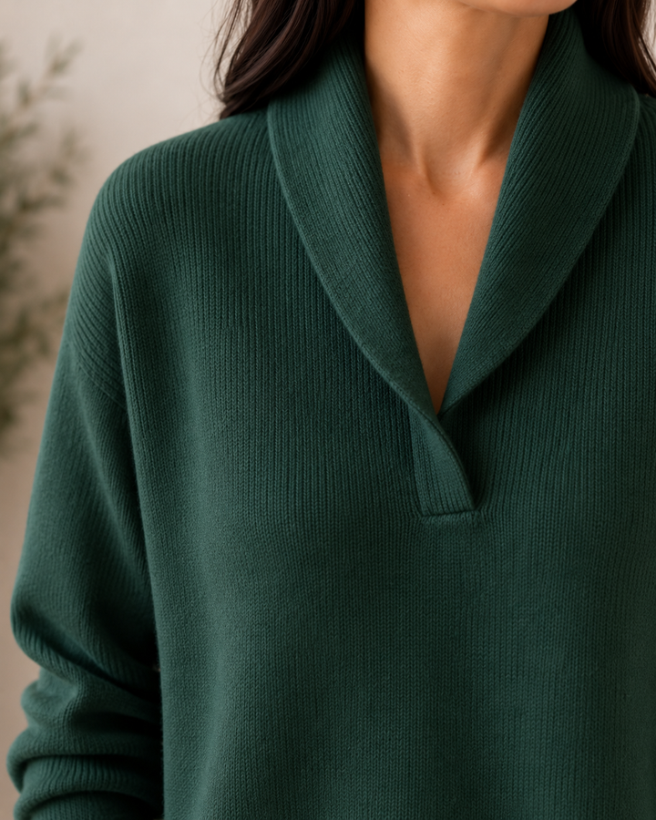 Noreli - V-Neck Knit Sweater