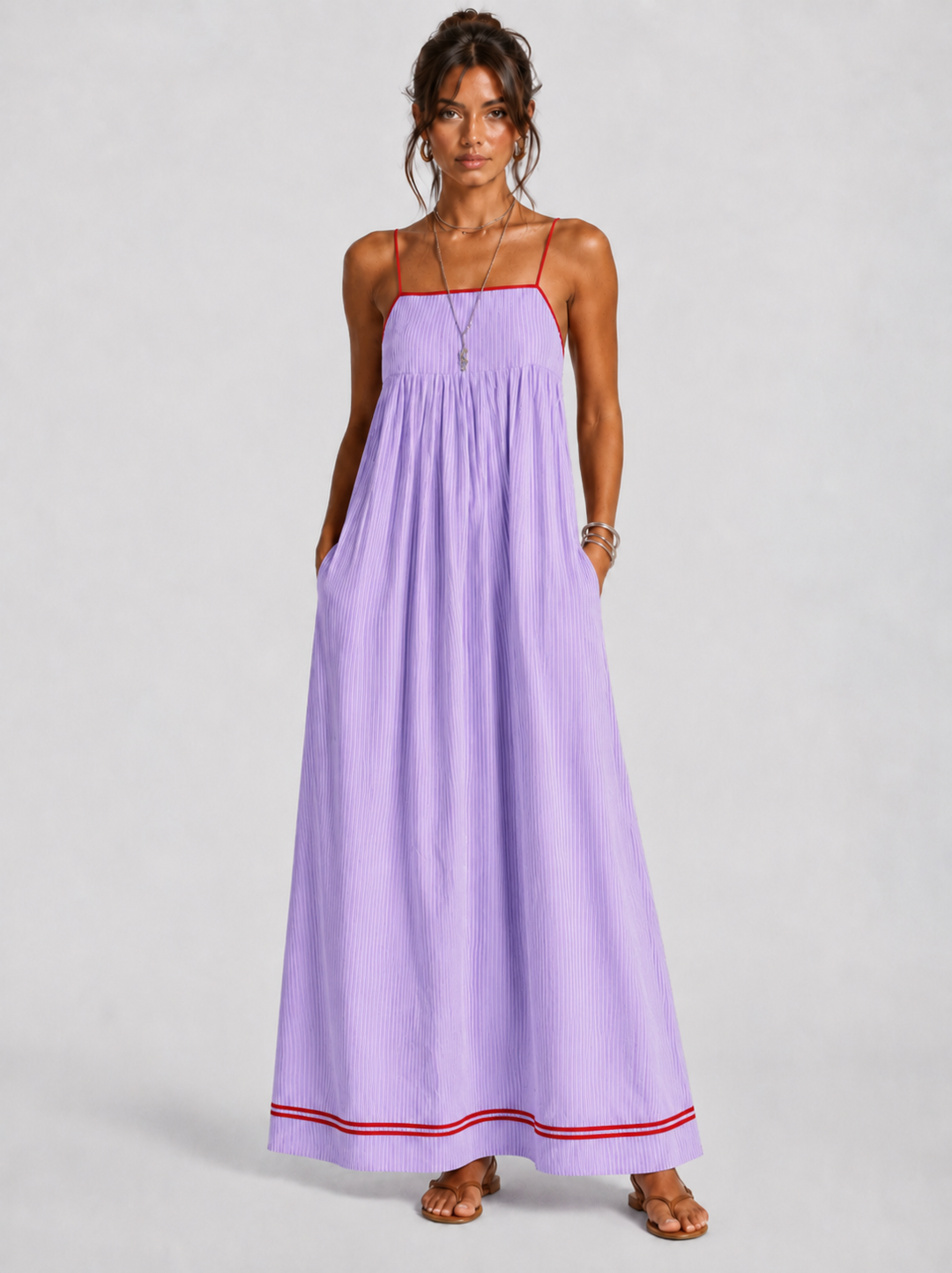 Calira - Sleeveless Drape Dress