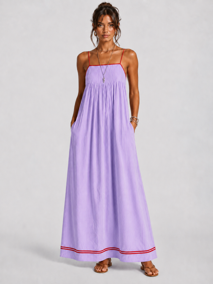 Calira - Sleeveless Drape Dress