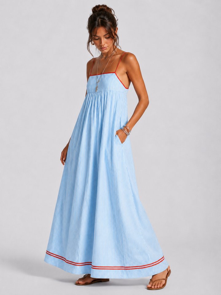 Calira - Sleeveless Drape Dress