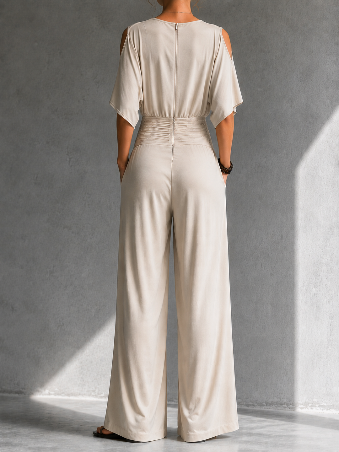 Nivara - Open-Shoulder Jumpsuit