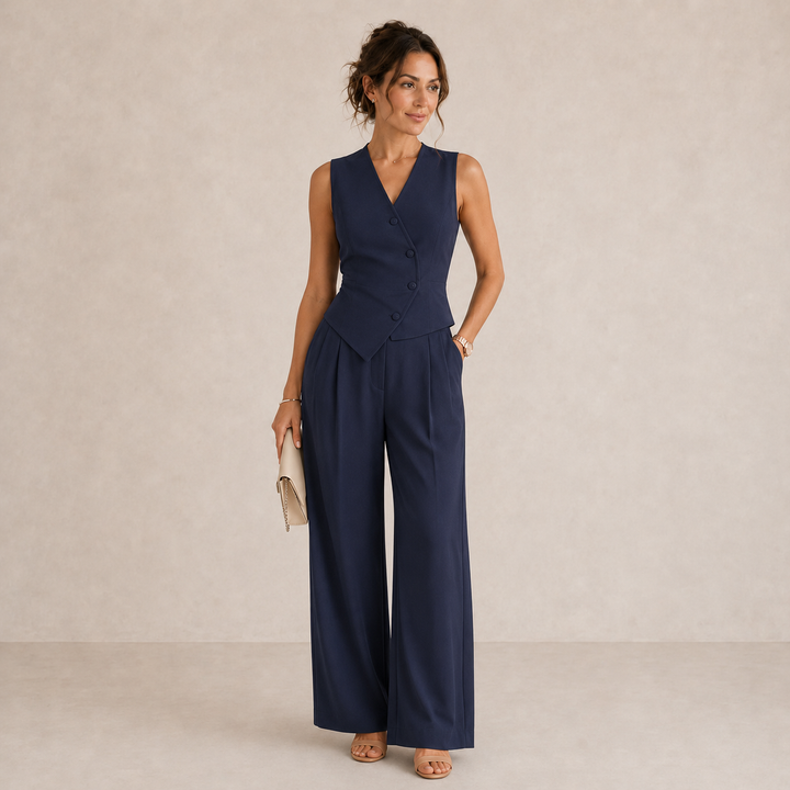 Caleia - Wide-Leg Tailored Set