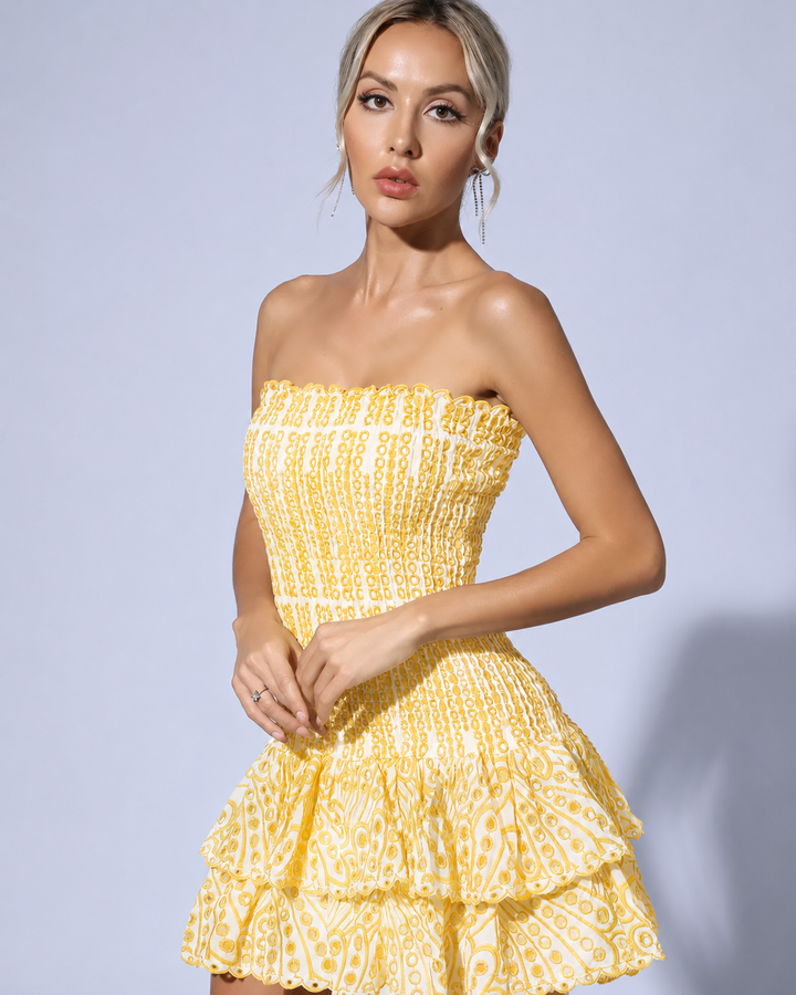 Sevra - Ruffled Woven Mini Dress