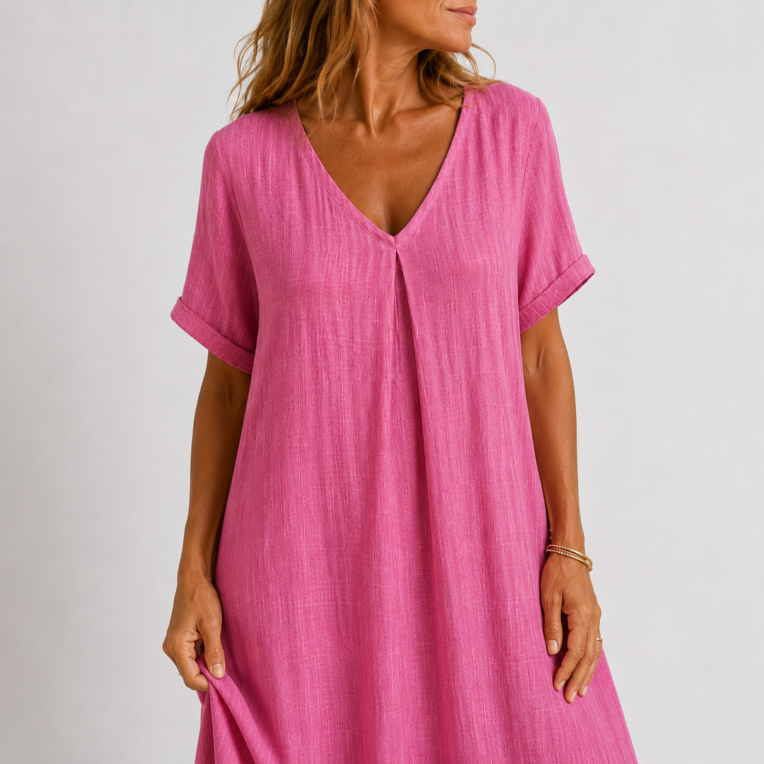 Noreli - V-Neck Lightweight Dress