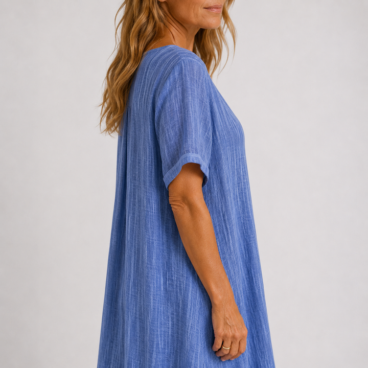 Noreli - V-Neck Lightweight Dress