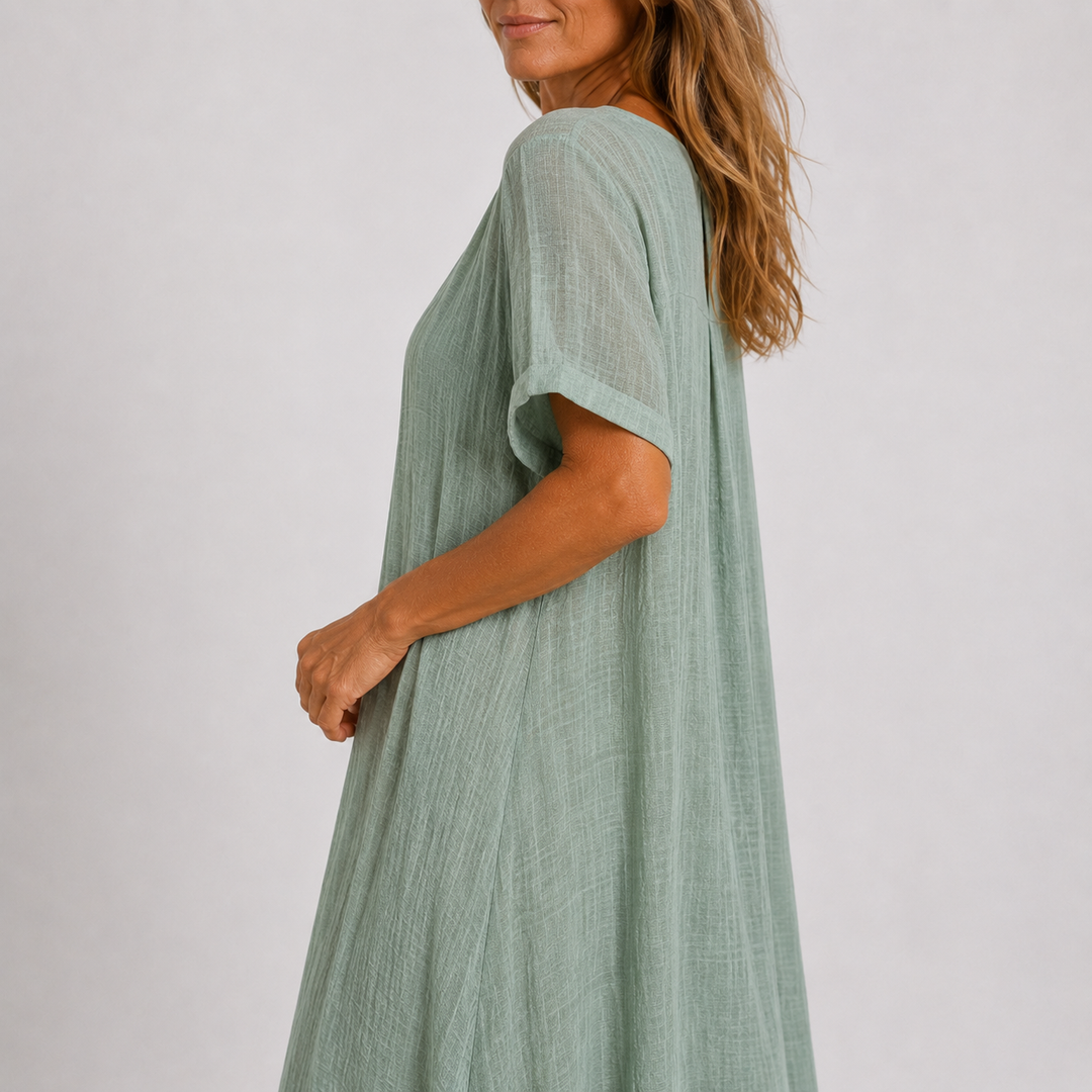 Noreli - V-Neck Lightweight Dress