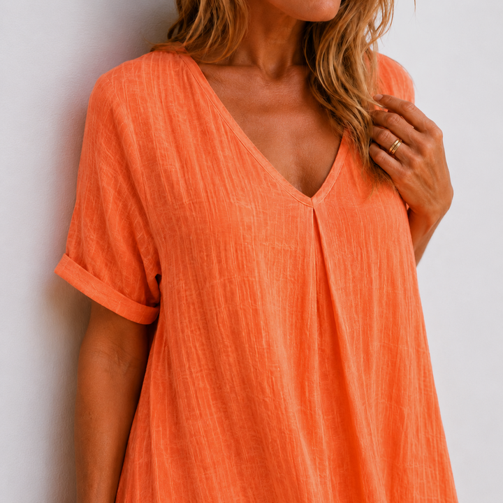 Noreli - V-Neck Lightweight Dress