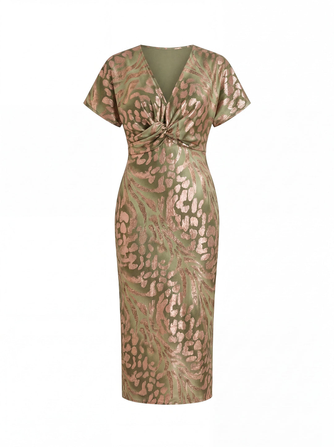 Rilena - Wrap Front Midi Dress