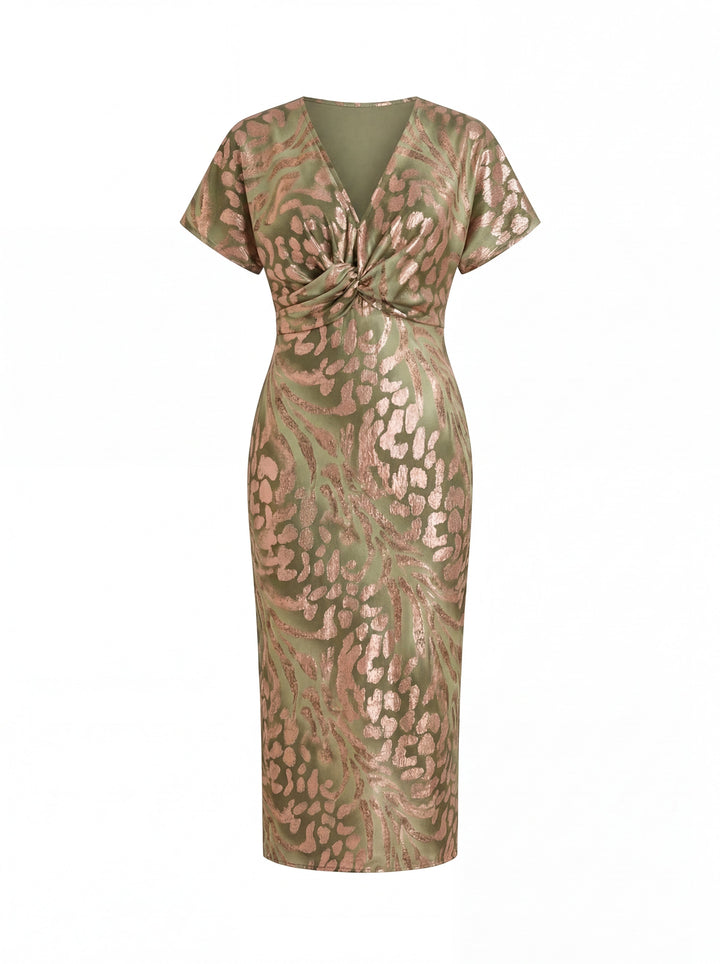 Rilena - Wrap Front Midi Dress