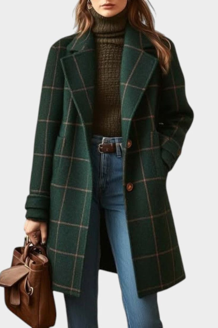 Kelira - Checked Woven Coat