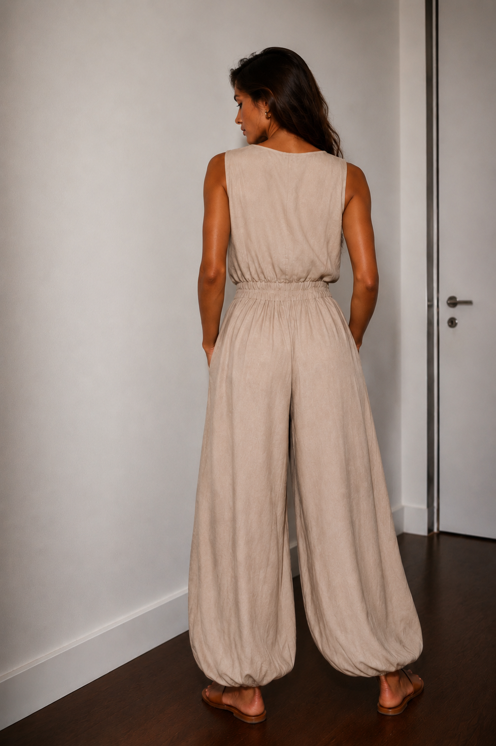 Nevara - Wide-Leg Lightweight Jumpsuit