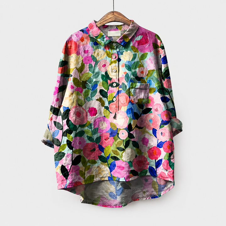 Kevara - High-Low Hem Shirt
