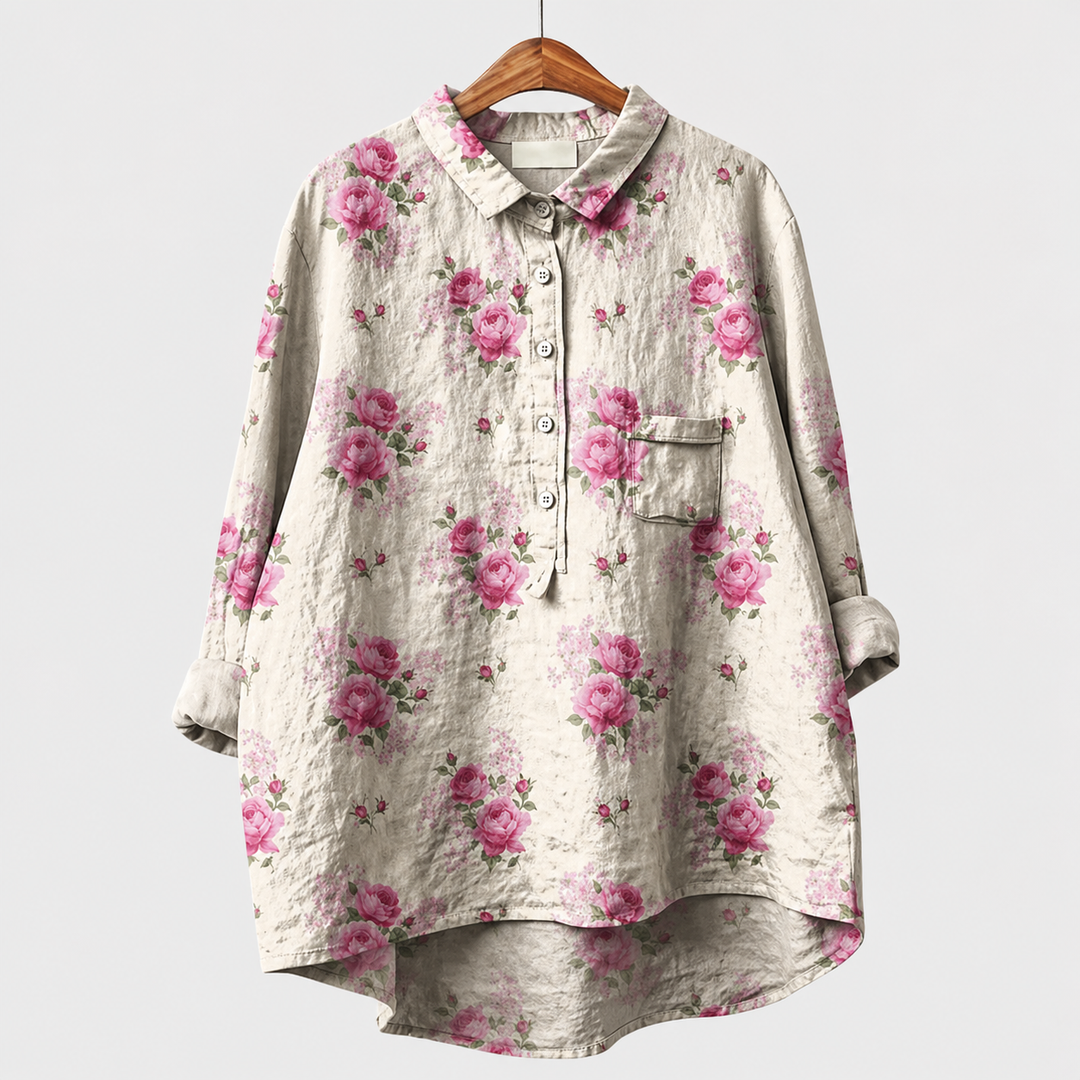 Kevara - High-Low Hem Shirt