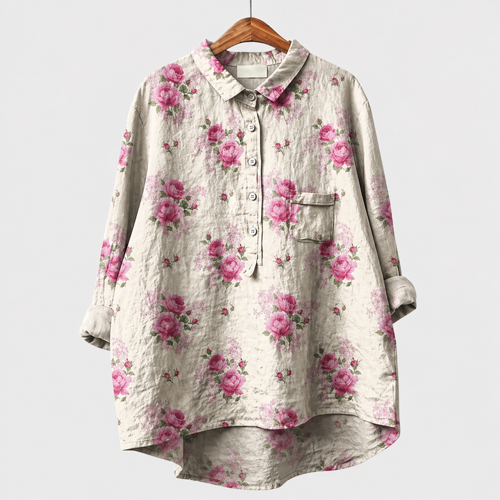 Kevara - High-Low Hem Shirt