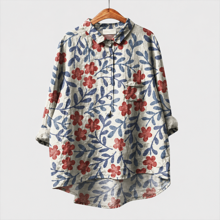 Kevara - High-Low Hem Shirt