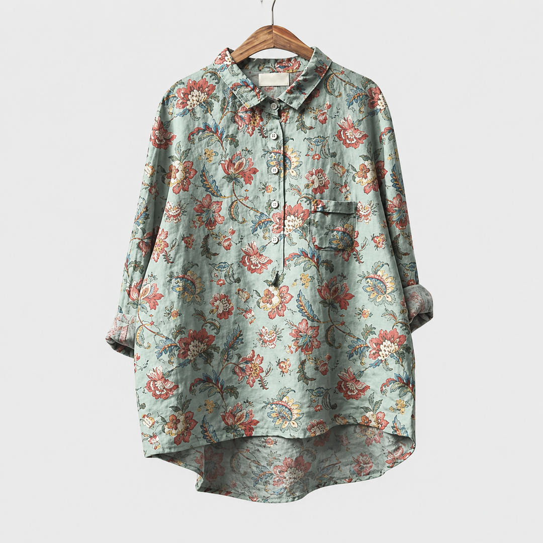 Kevara - High-Low Hem Shirt