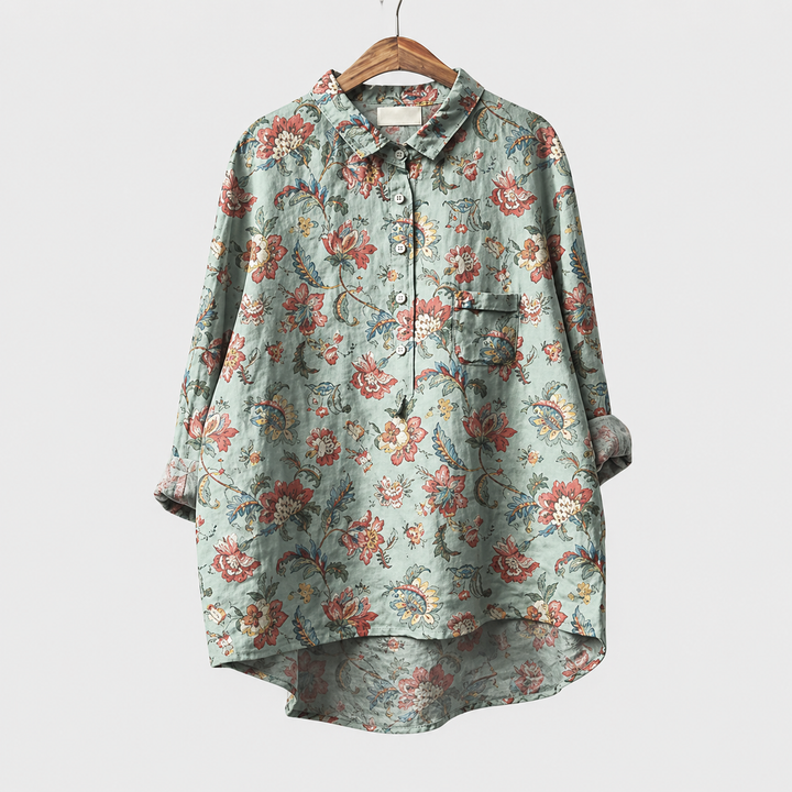 Kevara - High-Low Hem Shirt