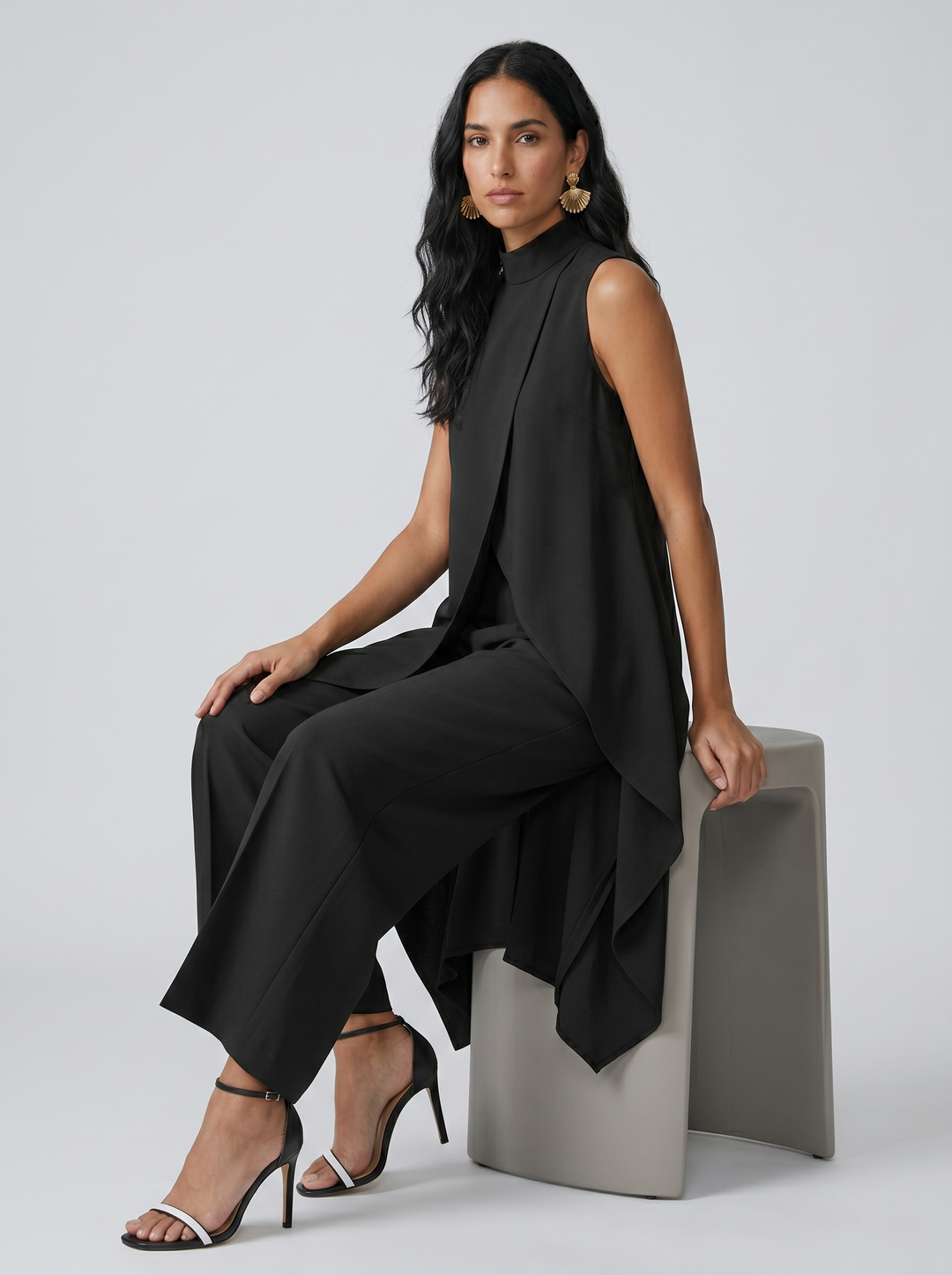Arlise - Asymmetric Cut Woven Set