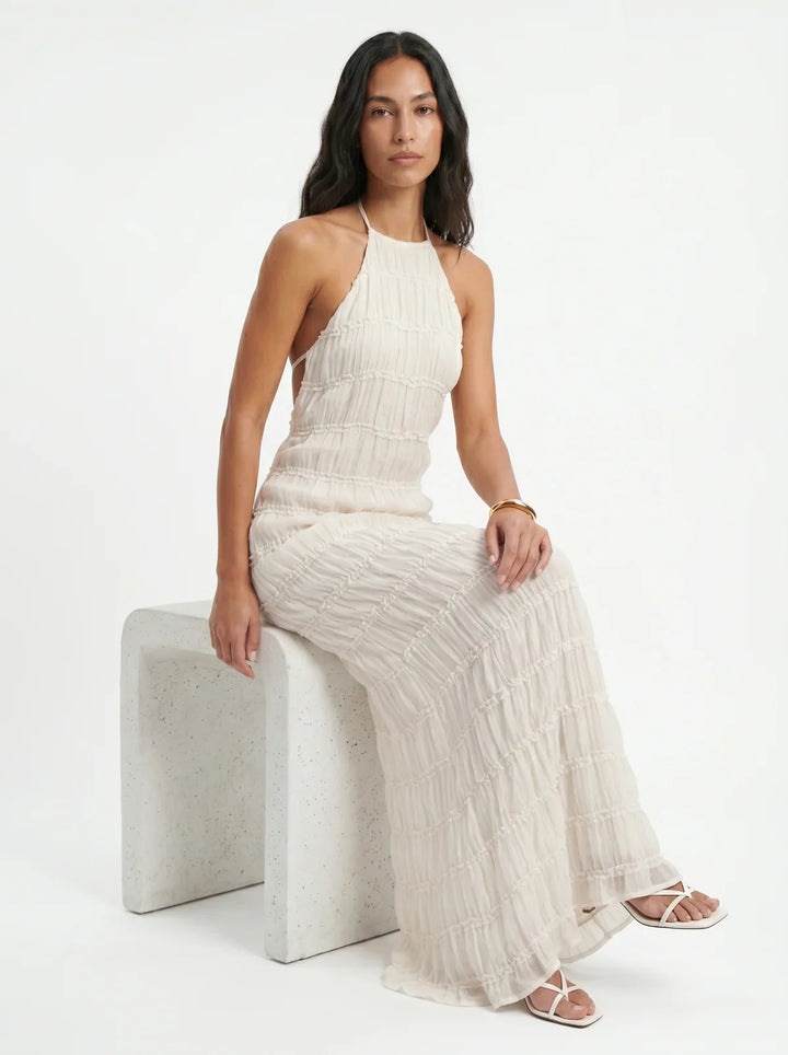 Ivessa - Tiered Ruffle Cotton-Blend Dress
