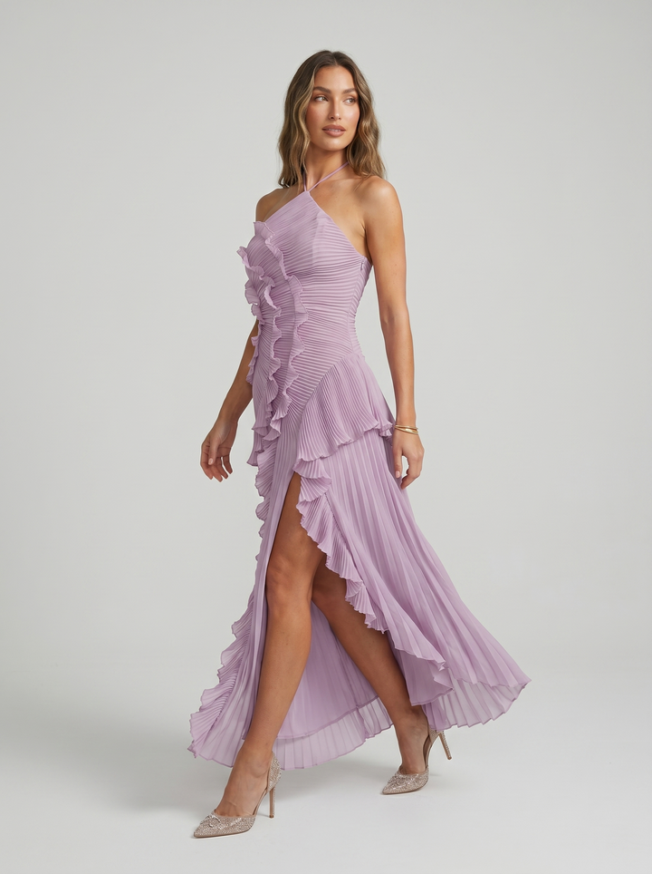 Vesara - Pleated High-Density Weave Dress