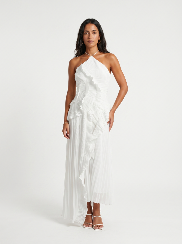 Vesara - Pleated High-Density Weave Dress
