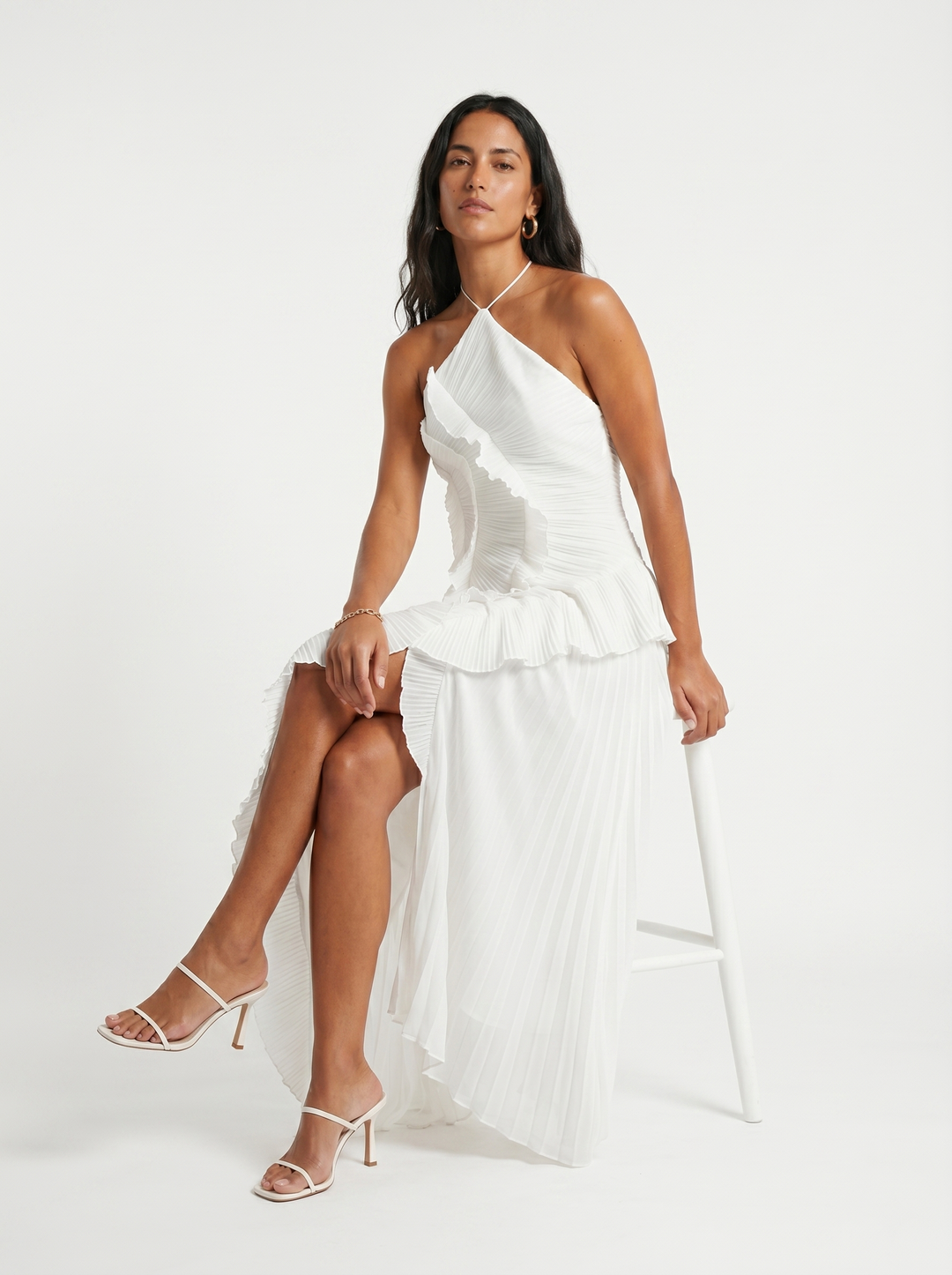Vesara - Pleated High-Density Weave Dress