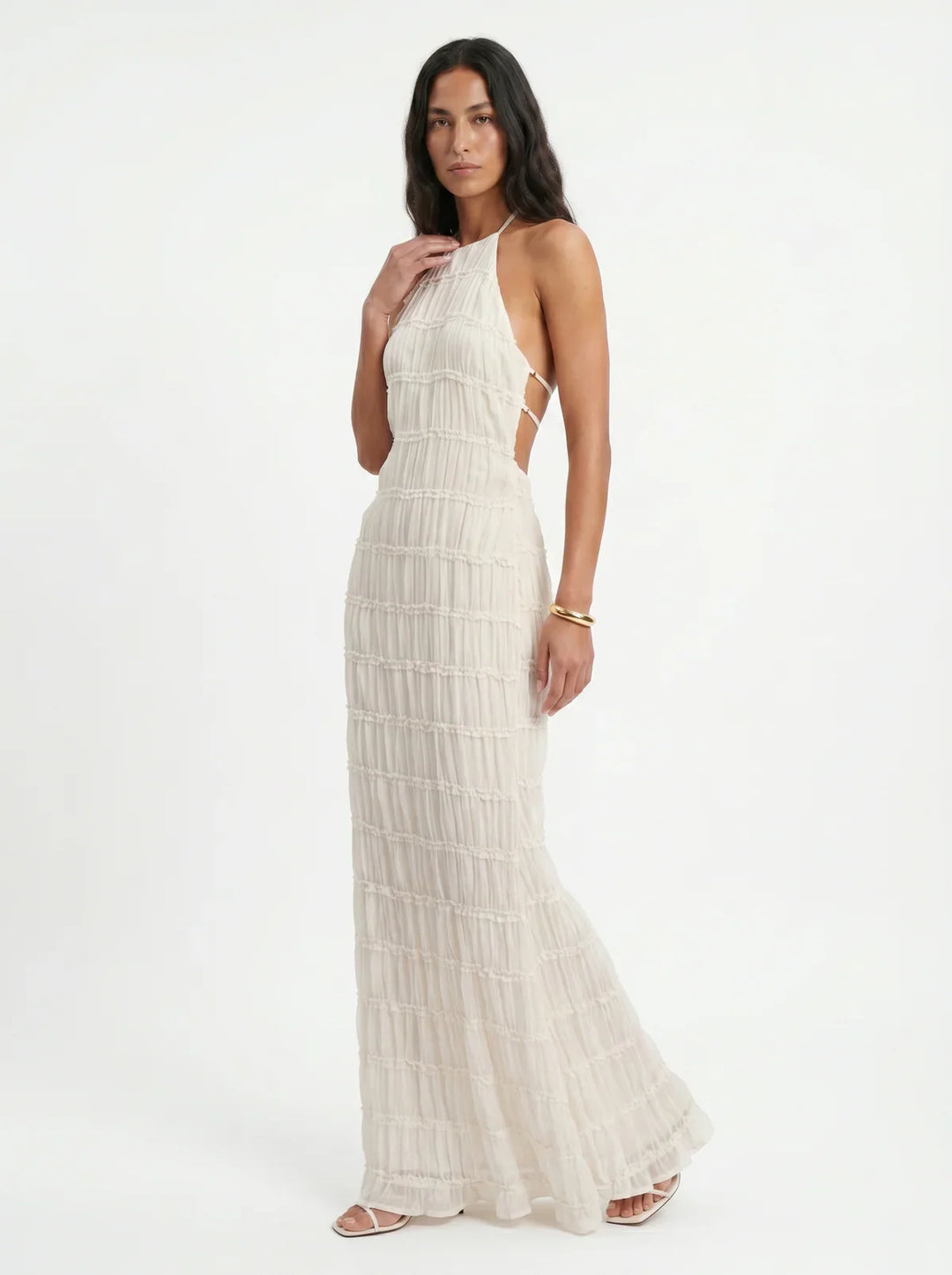 Ivessa - Tiered Ruffle Cotton-Blend Dress