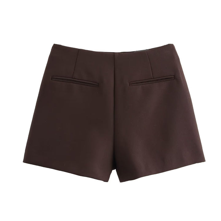 Avenya - Wrap Front Woven Skirt-Short