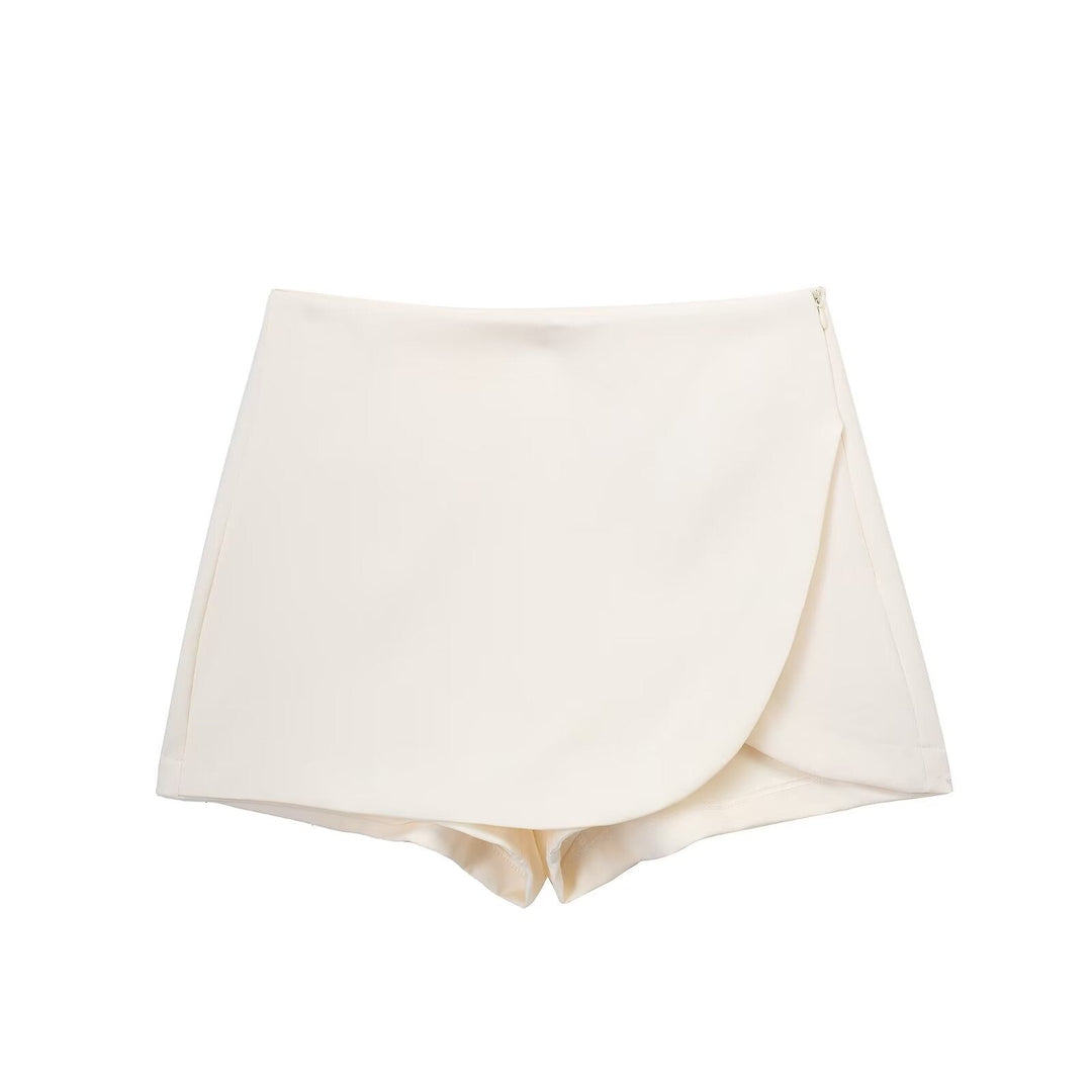 Avenya - Wrap Front Woven Skirt-Short