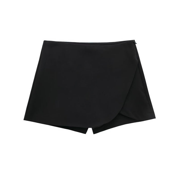 Avenya - Wrap Front Woven Skirt-Short