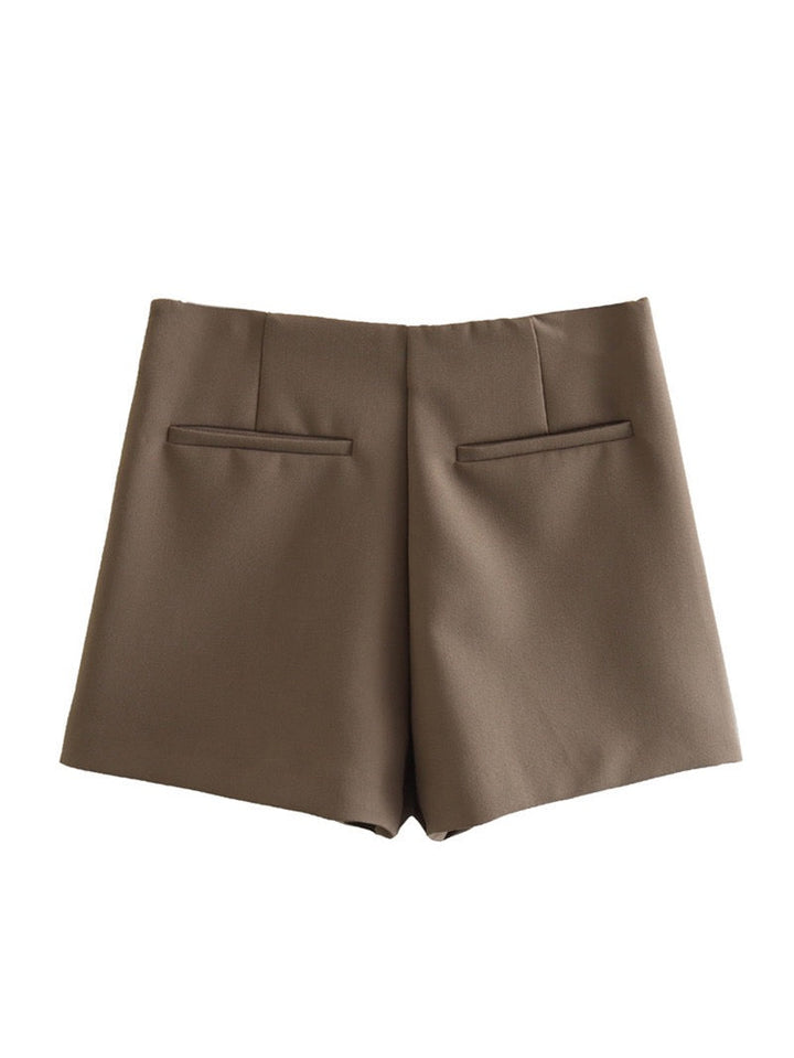 Avenya - Wrap Front Woven Skirt-Short