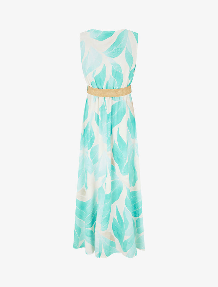 Nivora - Surplice Jersey Maxi Dress