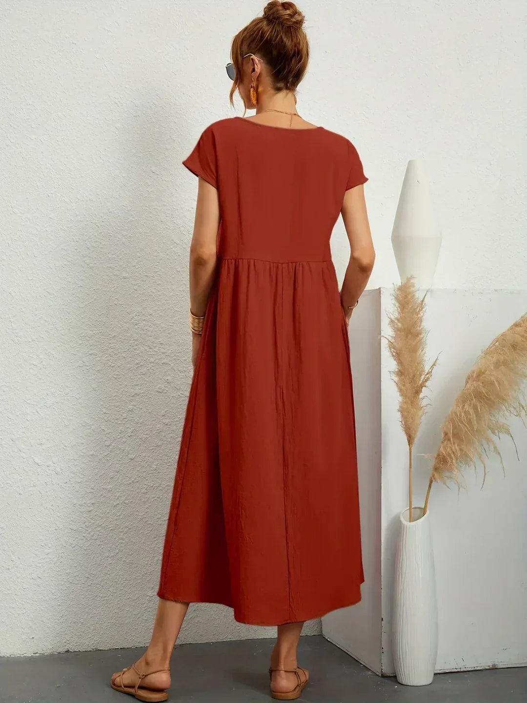Calira - Midi Cotton Dress