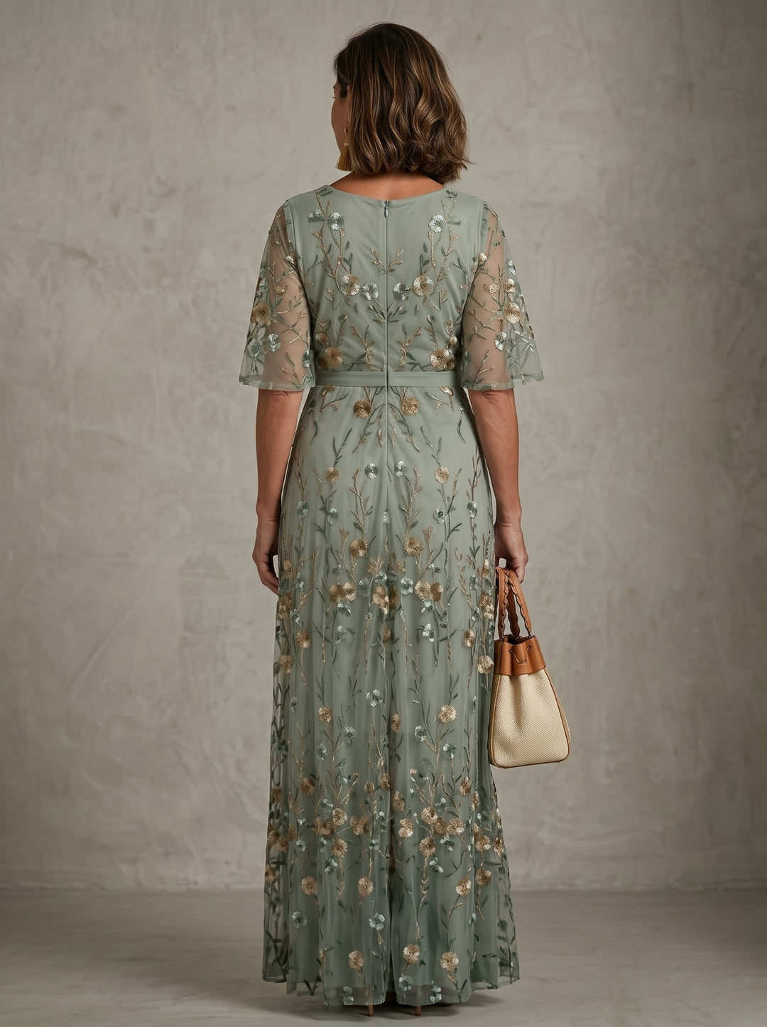 Soreva - Floral Embroidered Tulle Dress