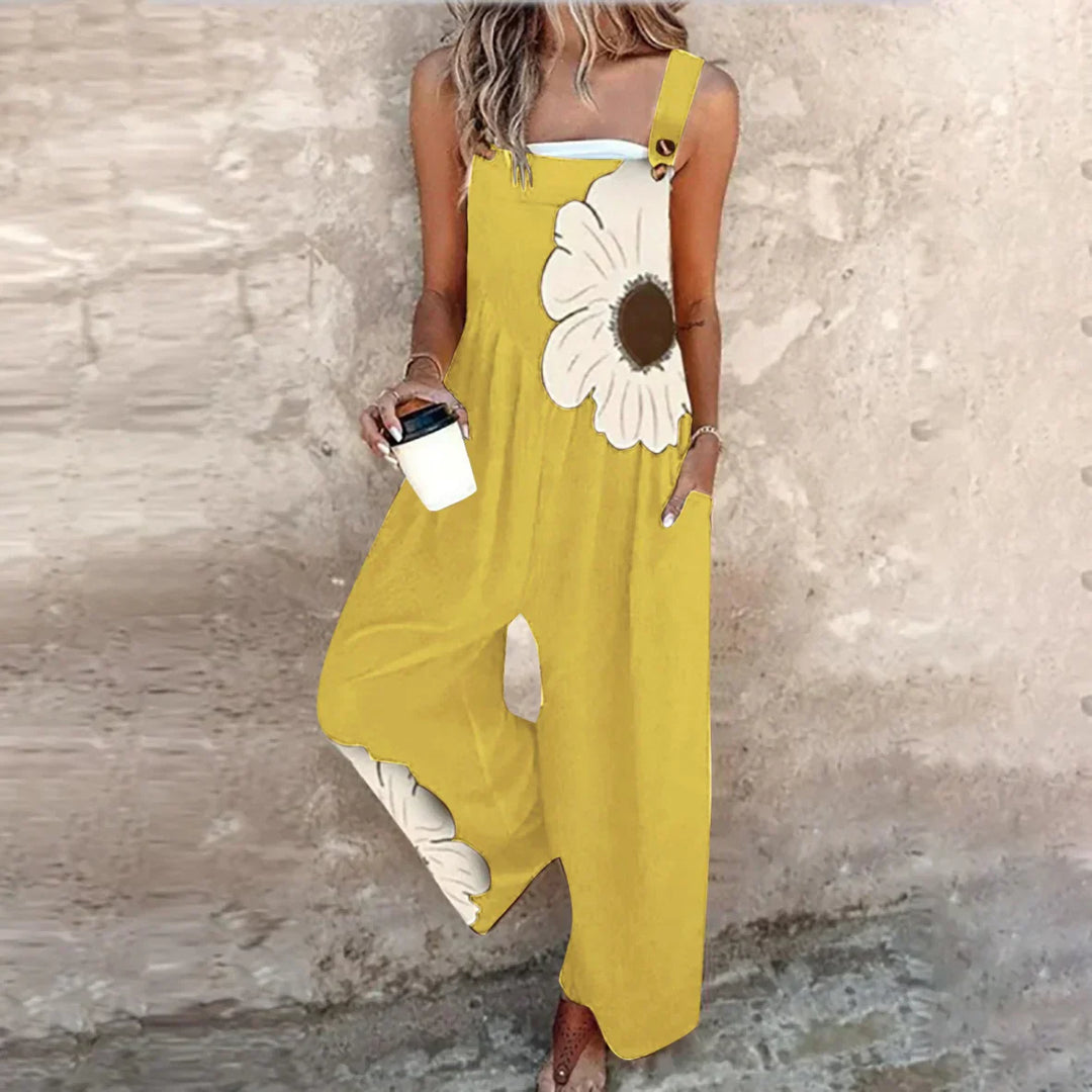 Tivara - Wide-Leg Printed Jumpsuit