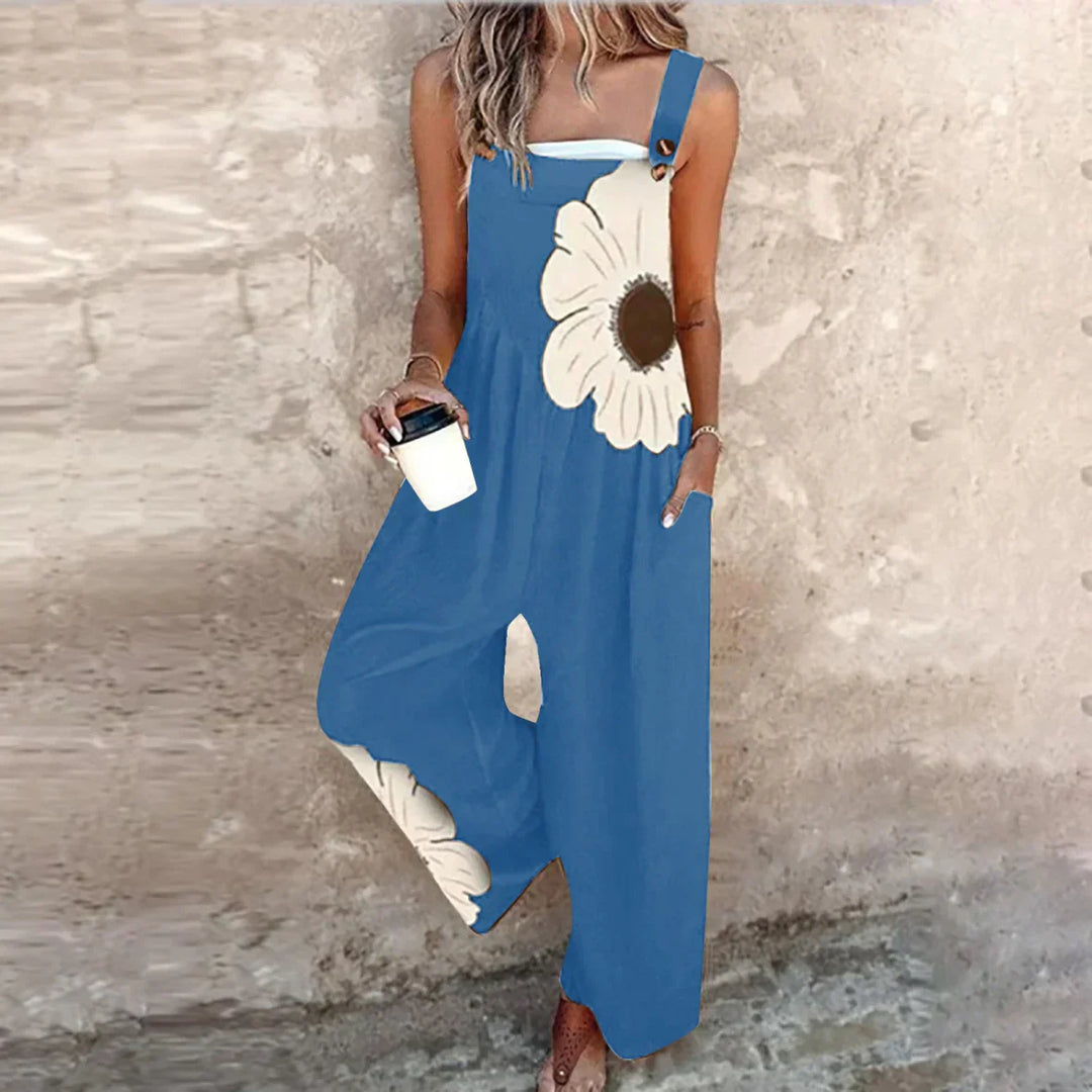 Tivara - Wide-Leg Printed Jumpsuit