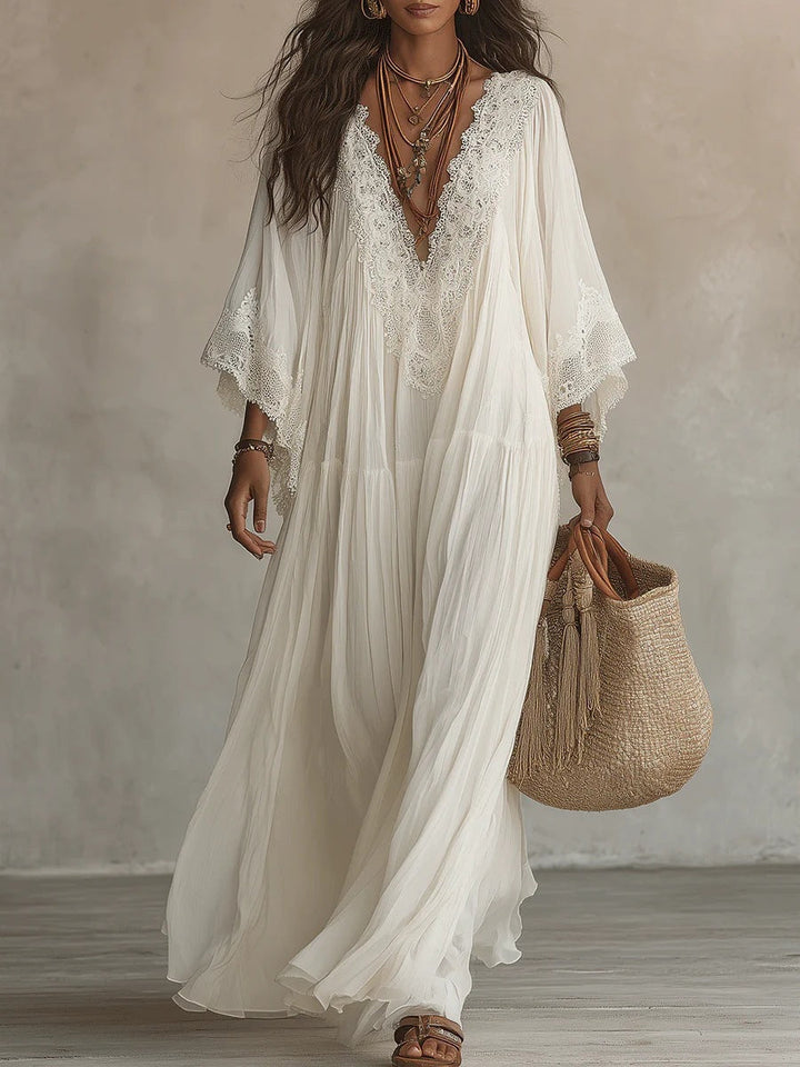 Elayra - Embroidered Maxi Dress
