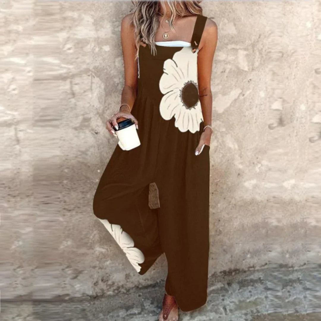 Tivara - Wide-Leg Printed Jumpsuit