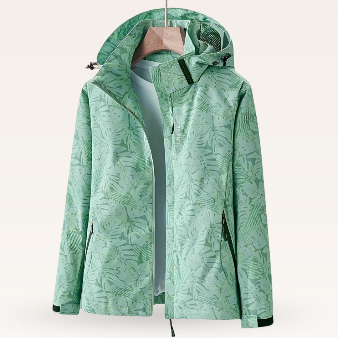 Luniva - Leaf-Print Water-Repellent Jacket