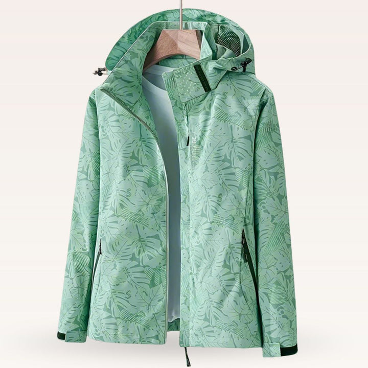 Luniva - Leaf-Print Water-Repellent Jacket