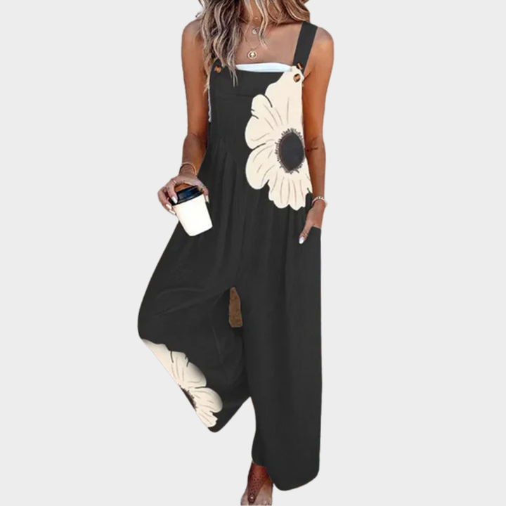 Tivara - Wide-Leg Printed Jumpsuit