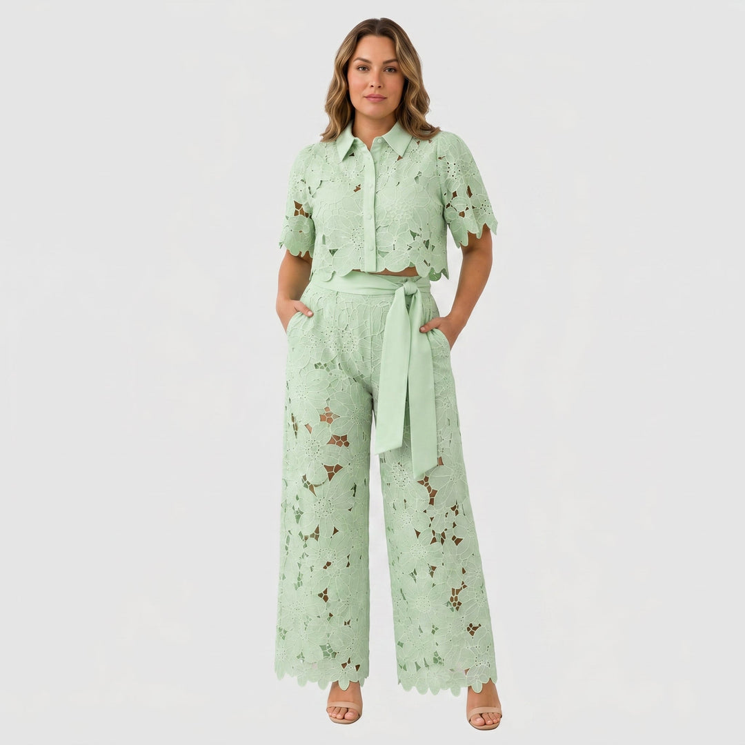 Avessa - Perforated Tweed Set