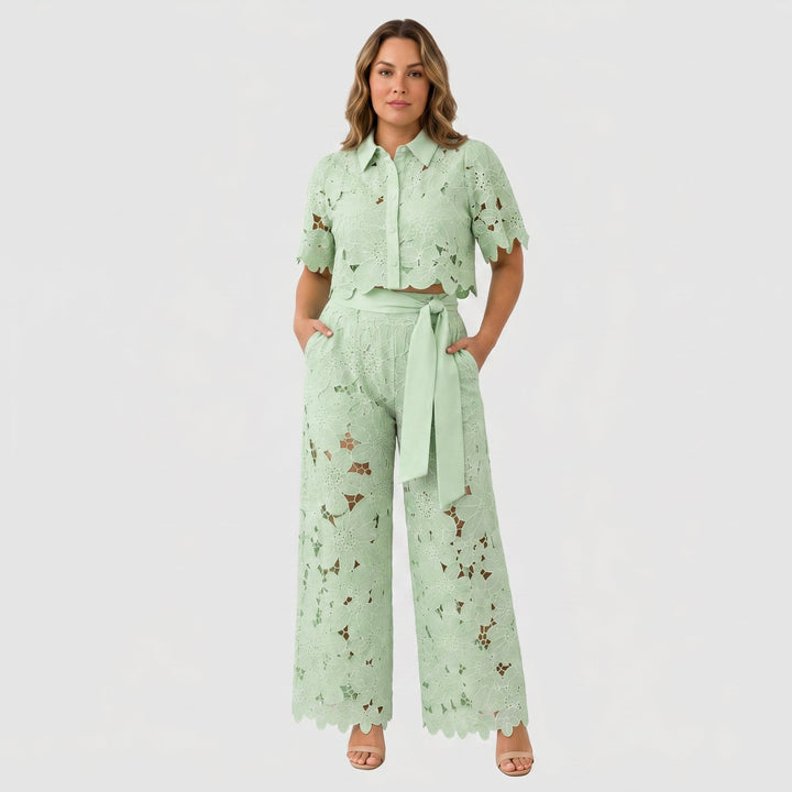 Avessa - Perforated Tweed Set