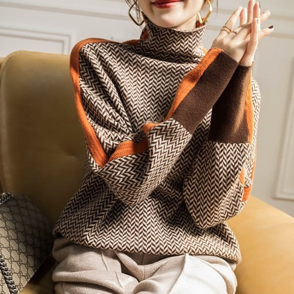 Reniva - Roll Neck Knit Jumper
