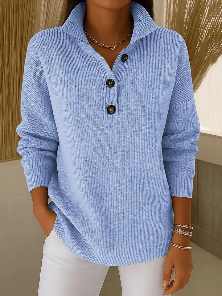 Ilenna - Polo Collar Knit Jumper