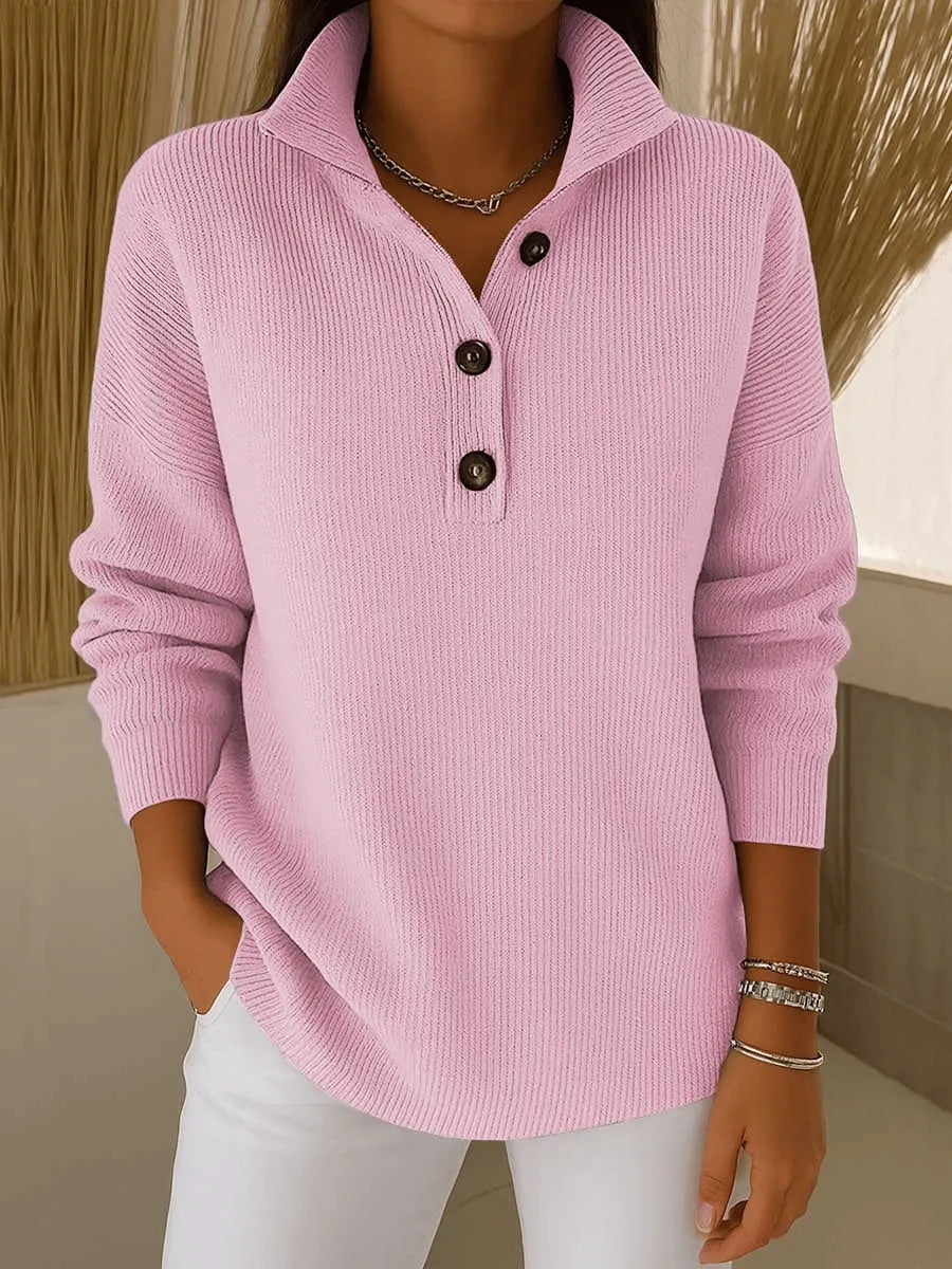 Ilenna - Polo Collar Knit Jumper