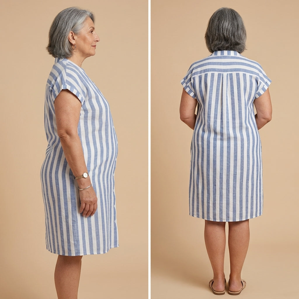 Rivela - Striped Shirt Dress