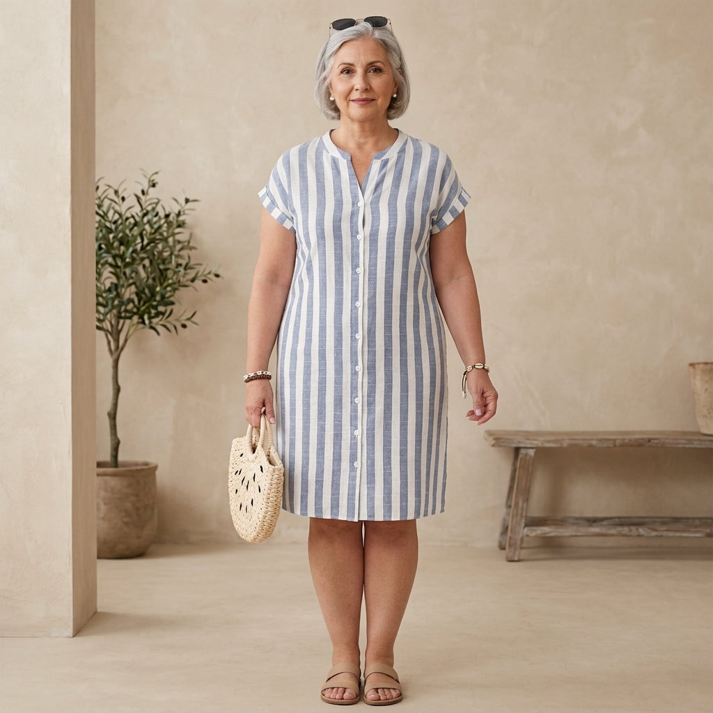 Rivela - Striped Shirt Dress