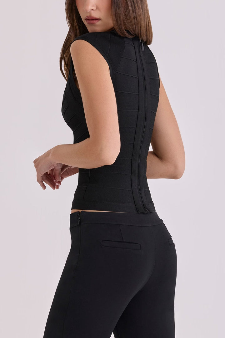 Calyra - Bandage Knit Top