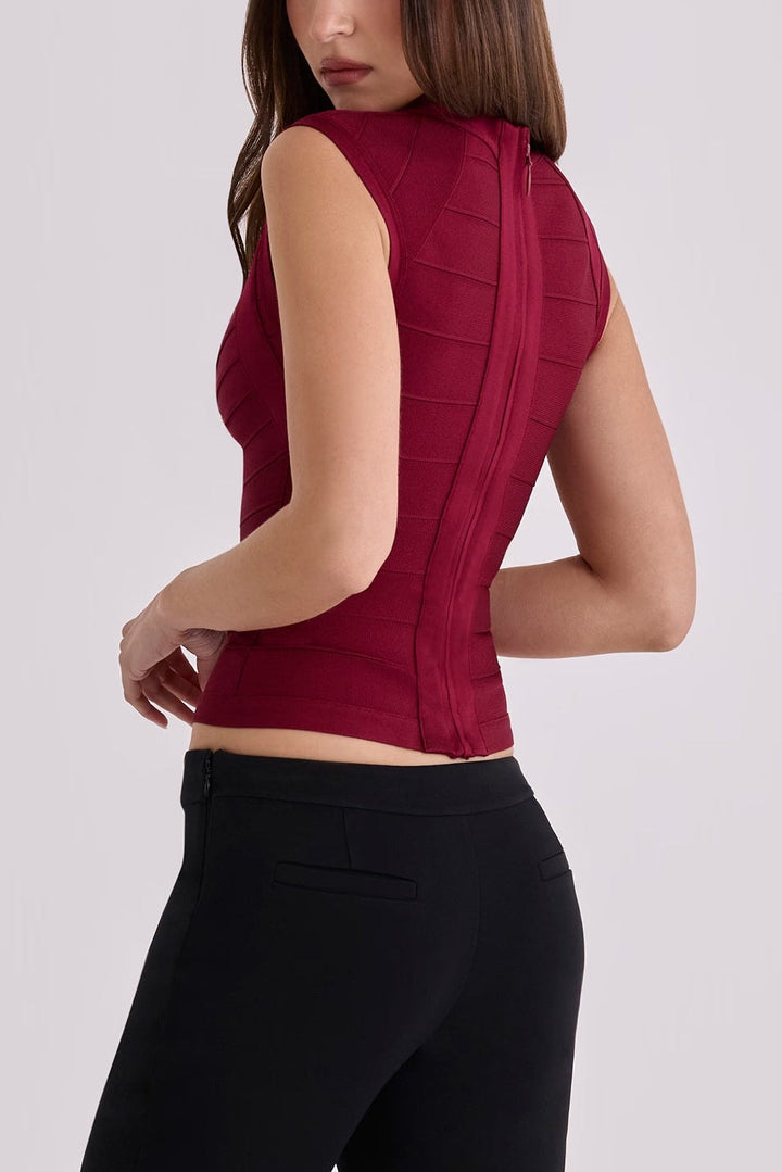 Calyra - Bandage Knit Top